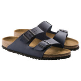 Unisex Birkenstock Arizona Birko-Flor Blue Slip On Sandals