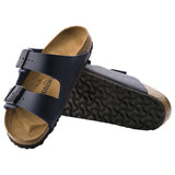 Unisex Birkenstock Arizona Birko-Flor Blue Slip On Sandals