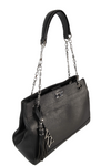 Womens Vky Original Leila Shoulder Classic Leather Bag Handbag - Black
