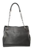 Womens Vky Original Leila Shoulder Classic Leather Bag Handbag - Black