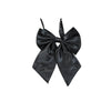 Womens Plain Black Shirt Collar Bow Tie