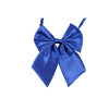 Womens Plain Royal Blue Shirt Collar Bow Tie