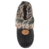 Womens Bellissimo Lotus Black Slippers Winter Shoes
