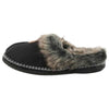 Womens Bellissimo Lotus Black Slippers Winter Shoes