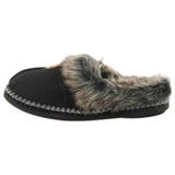 Womens Bellissimo Lotus Black Slippers Winter Shoes