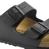 Womens Birkenstock Arizona Birko-Flor Black Slip On Sandals