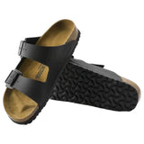 Womens Birkenstock Arizona Birko-Flor Black Slip On Sandals