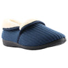 Womens Grosby Catherine Navy Slippers Slip On Flats Ladies Shoes
