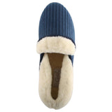 Womens Grosby Catherine Navy Slippers Slip On Flats Ladies Shoes