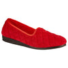 Womens Grosby Dawn Red Comfortable Slippers Ladies Shoes Slip On Flats