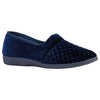 Womens Grosby Marcy Slippers Deep Navy Moccasins Shoes Slip On