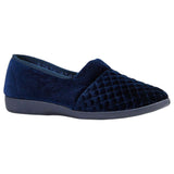 Womens Grosby Marcy Slippers Deep Navy Moccasins Shoes Slip On