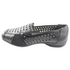 Womens Homyped Lizzy Black Sandals Slip On Shoes Flats