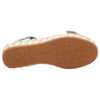 Womens Hush Puppies Basha White Leather Sandals Shoes