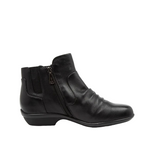 Womens Hush Puppies Patty Black Leather Boots