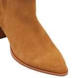 Womens Hush Puppies Hunch Chestnut Suede Heel Long Boots