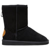 Womens Hush Puppies Lunar Slippers Warm Winter Slip On Shoes Black Suede