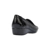 Womens Hush Puppies Meadow Adc Black Wedge Leather Work Casual Shoes
