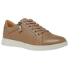 Womens Hush Puppies Mimosa Ladies Sneakers Zip Taupe Casual Lace Up Shoes
