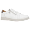 Womens Hush Puppies Mimosa Ladies Sneakers Zip White Casual Lace Up Shoes