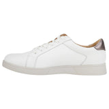 Womens Hush Puppies Mimosa Ladies Sneakers Zip White Casual Lace Up Shoes