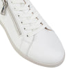 Womens Hush Puppies Mimosa Ladies Sneakers Zip White Casual Lace Up Shoes