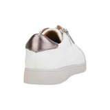 Womens Hush Puppies Mimosa Ladies Sneakers Zip White Casual Lace Up Shoes