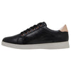 Womens Hush Puppies Mimosa Perf Ladies Sneakers Zip Black Casual Lace Up Shoes