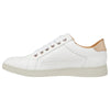 Womens Hush Puppies Mimosa Perf Ladies Sneakers Zip White Casual Lace Up Shoes