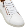 Womens Hush Puppies Mimosa Perf Ladies Sneakers Zip White Casual Lace Up Shoes
