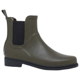 Womens Hush Puppies Muddy Shoes Dark Olive Dress Formal Work Everyday Boots