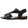 Womens Hush Puppies Nizki Black Sandals Casual Leather Shoes