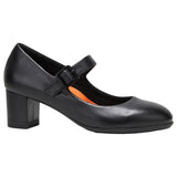 Womens Hush Puppies The Mary Jane Black Work Heel Shoes