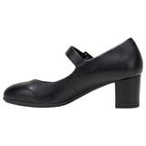 Womens Hush Puppies The Mary Jane Black Work Heel Shoes