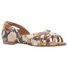 Womens Hush Puppies Wim Tuscan Multi Snake Flats Leather Slip-On Shoes