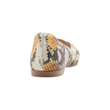 Womens Hush Puppies Wim Tuscan Multi Snake Flats Leather Slip-On Shoes