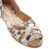 Womens Hush Puppies Wim Tuscan Multi Snake Flats Leather Slip-On Shoes