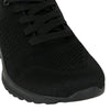 Womens Lightning Bolt Kirsty Black Sneakers Lace Up Shoes