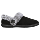 Womens Skechers Cozy Campfire - French Toast Black Comfy Slippers