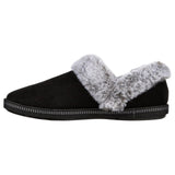 Womens Skechers Cozy Campfire - French Toast Black Comfy Slippers