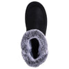 Womens Skechers Cozy Campfire - Fresh Breeze Black Comfy Slippers