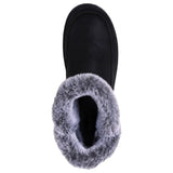 Womens Skechers Cozy Campfire - Fresh Breeze Black Comfy Slippers