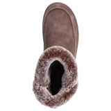 Womens Skechers Cozy Campfire - Fresh Breeze Dark Taupe Comfy Slippers