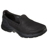 Womens Skechers Go Walk 6 - Big Splash Black/Black Walking Shoes