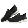 Womens Skechers Go Walk 6  - Fun Waves Black/White Walking Shoes