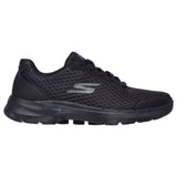 Womens Skechers Go Walk 6 - Iconic Vision Wide Fit Black/Black Walking Shoes
