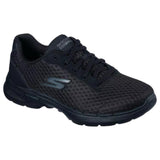 Womens Skechers Go Walk 6 - Iconic Vision Wide Fit Black/Black Walking Shoes