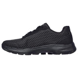 Womens Skechers Go Walk 6 - Iconic Vision Black/Black Walking Shoes