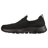 Womens Skechers Go Walk 6 - Ocean Crystal Black/Black Walking Sport Shoes