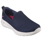 Womens Skechers Go Walk Joy - Aurora Wide Navy/White Slip On Sneaker Shoes